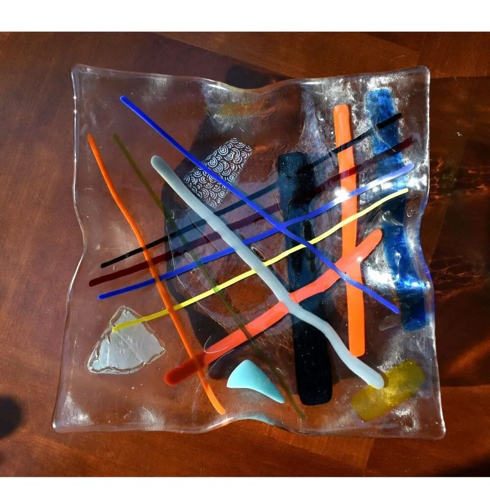 Vintage Mid-Century Modern (MCM) Decorative Art Glass Bowl